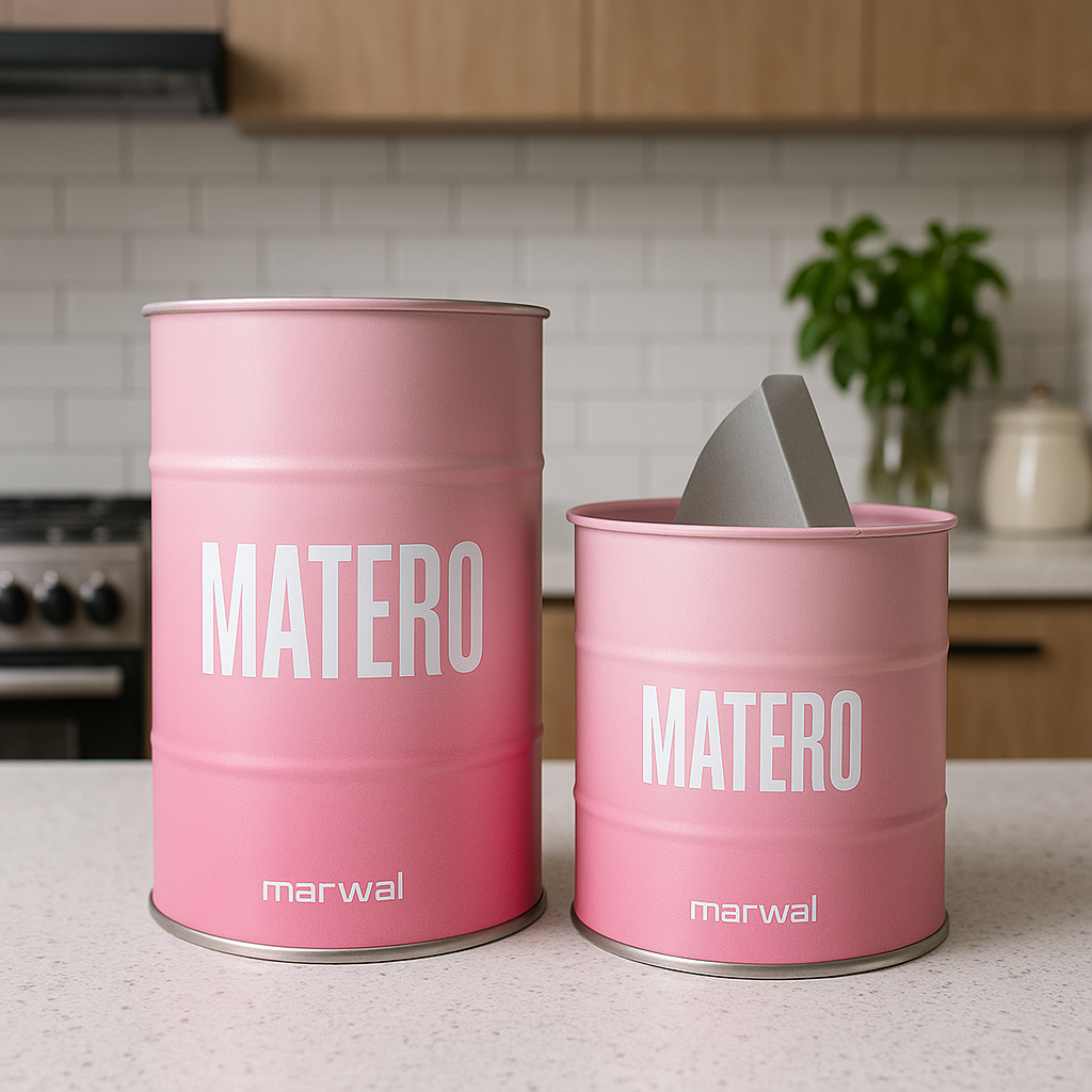 Set Latas Matero Bicolor - Rosa 1 Set Latas Matero Bicolor - Rosa