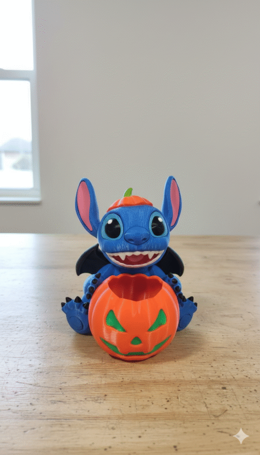 Pochoclera 3D Stitch Halloween