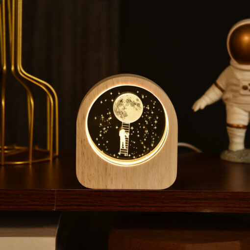 Velador Cristal 3D - Luna