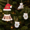 Adorno de Madera Navidad - Ropa 2 SY 218 01