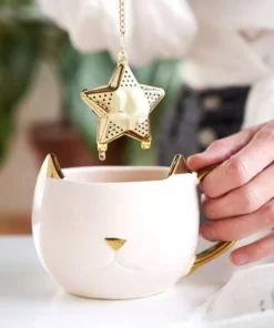Filtro/Infusor de Té en Hebras de Acero Inox Diseño estrella