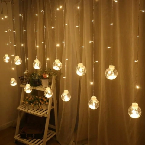 GUIRNALDA DE LUCES LED CON FORMA ESFERA 2 GUIRNALDA DE LUCES LED CON FORMA ESFERA - Imagen 2