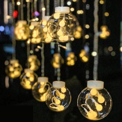 GUIRNALDA DE LUCES LED CON FORMA ESFERA
