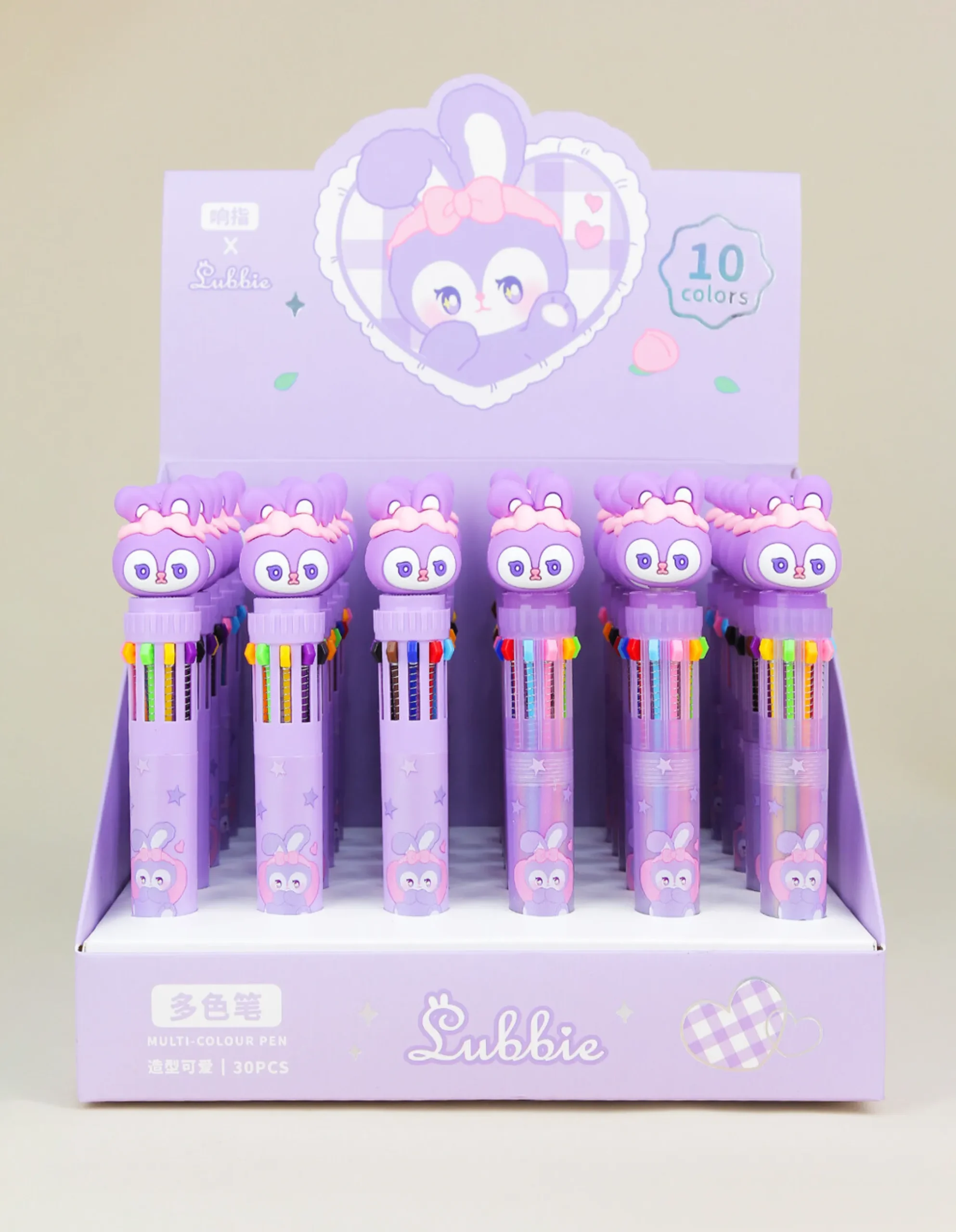 Lapicera 10 Colores - Lubbie