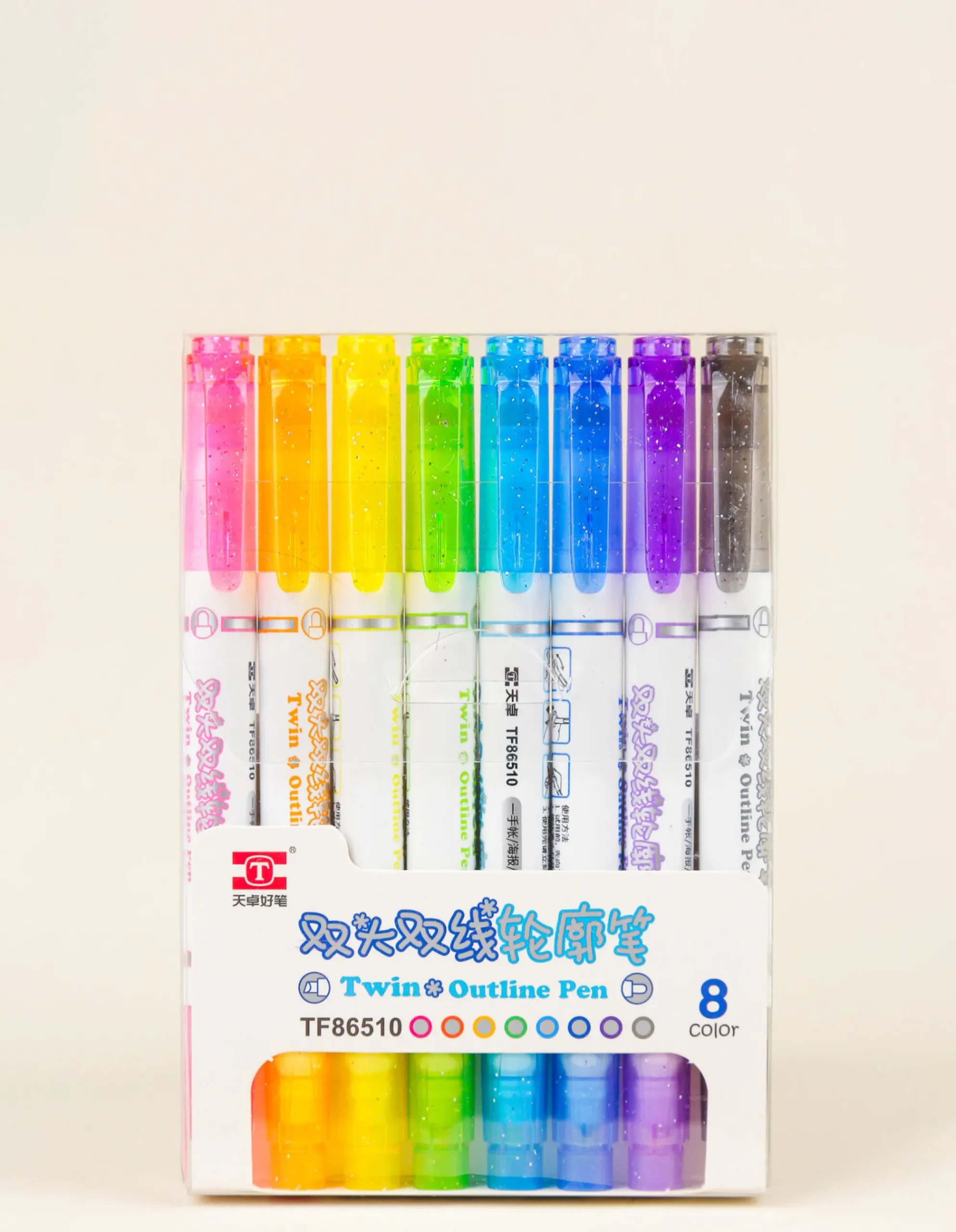 Marcador Doble Punta - Twin Metalizado