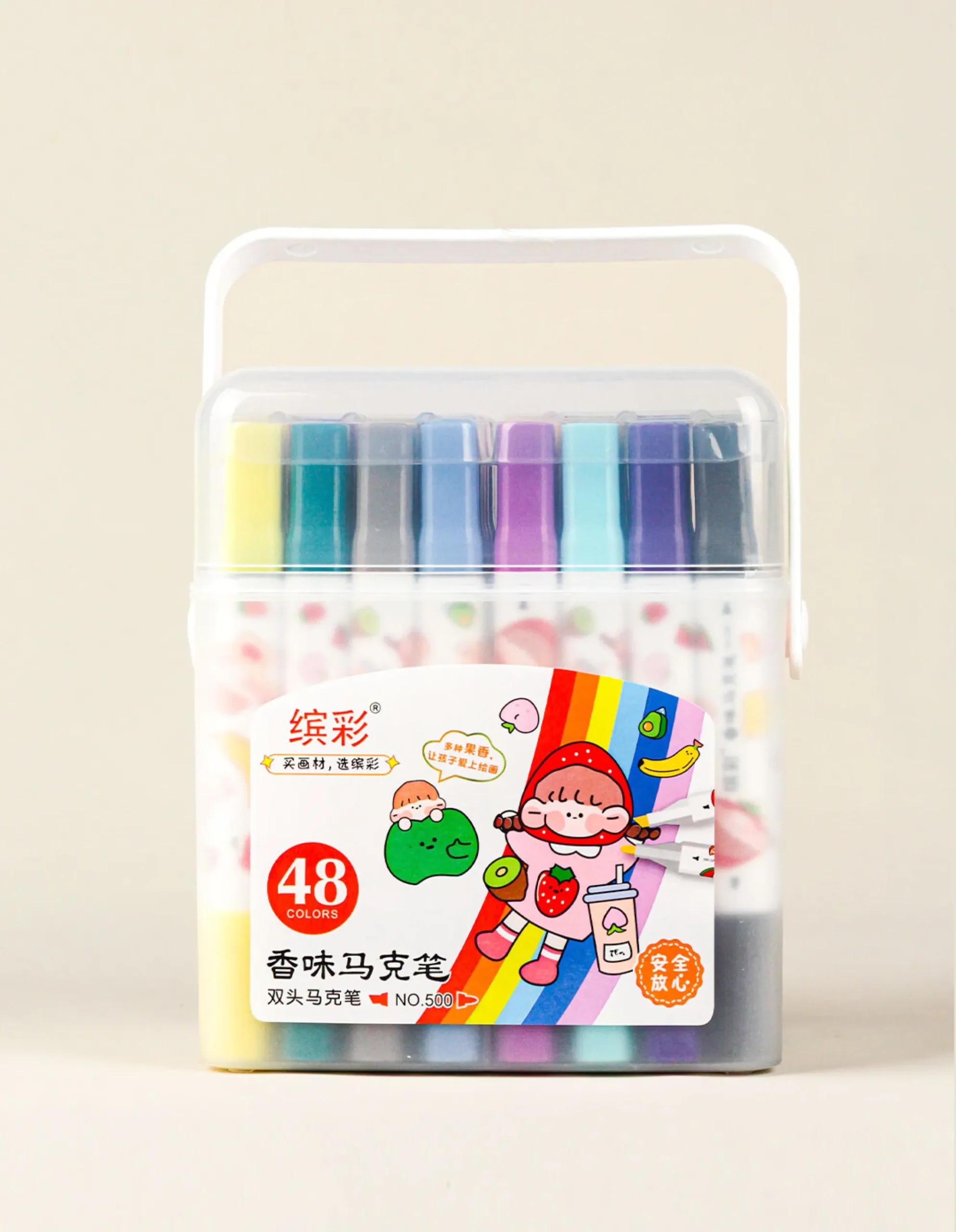 Marcadores En Caja doble Punta x48