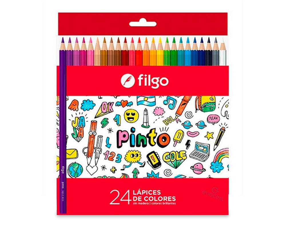 Lapices x24 Colores - FILGO - Imagen 2