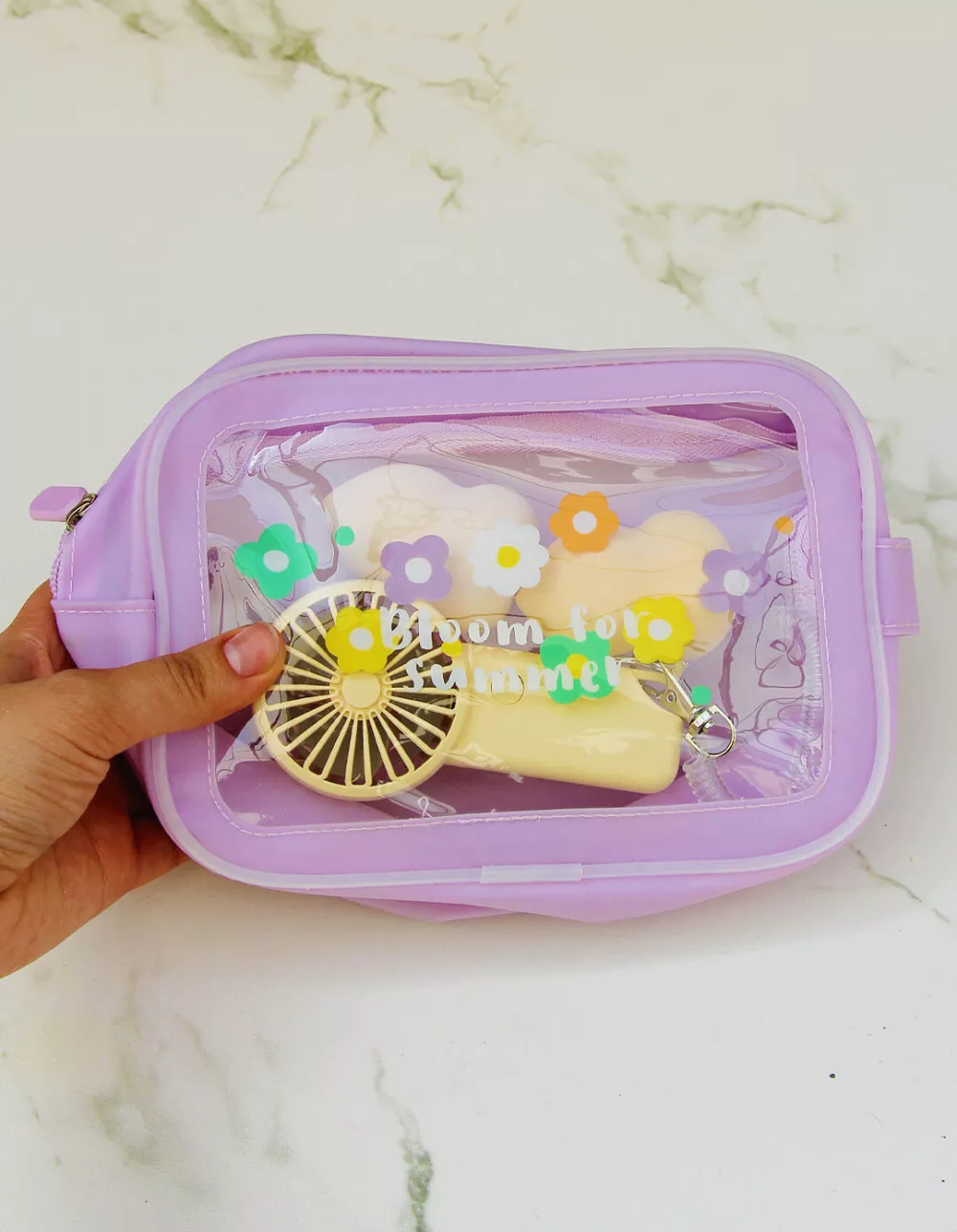 Necesser Transparente - Flores