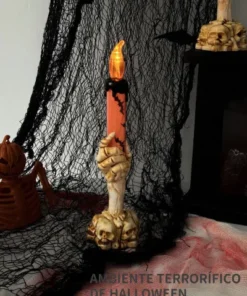 Adorno de Halloween - Vela Mano de Esqueleto - Imagen 6
