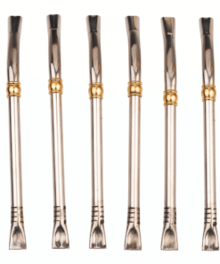 Bombilla Extra Curva - Larga Acero