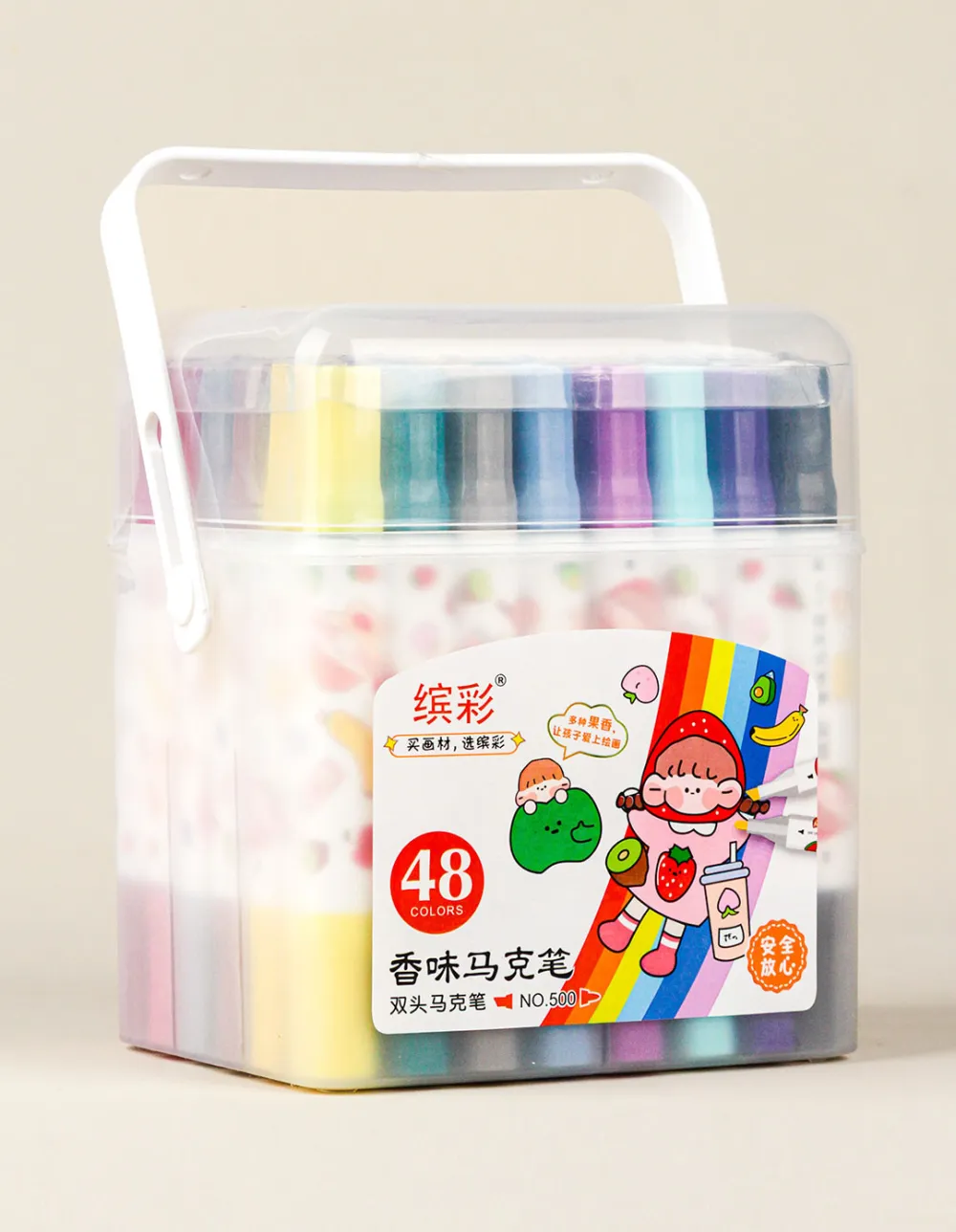 Marcadores En Caja doble Punta x48 - Imagen 2