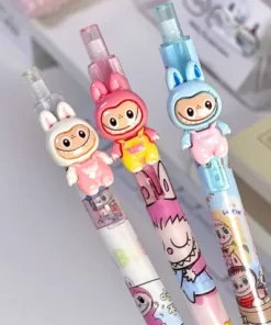 Lapicera Retractil Labubu cuerpo x3