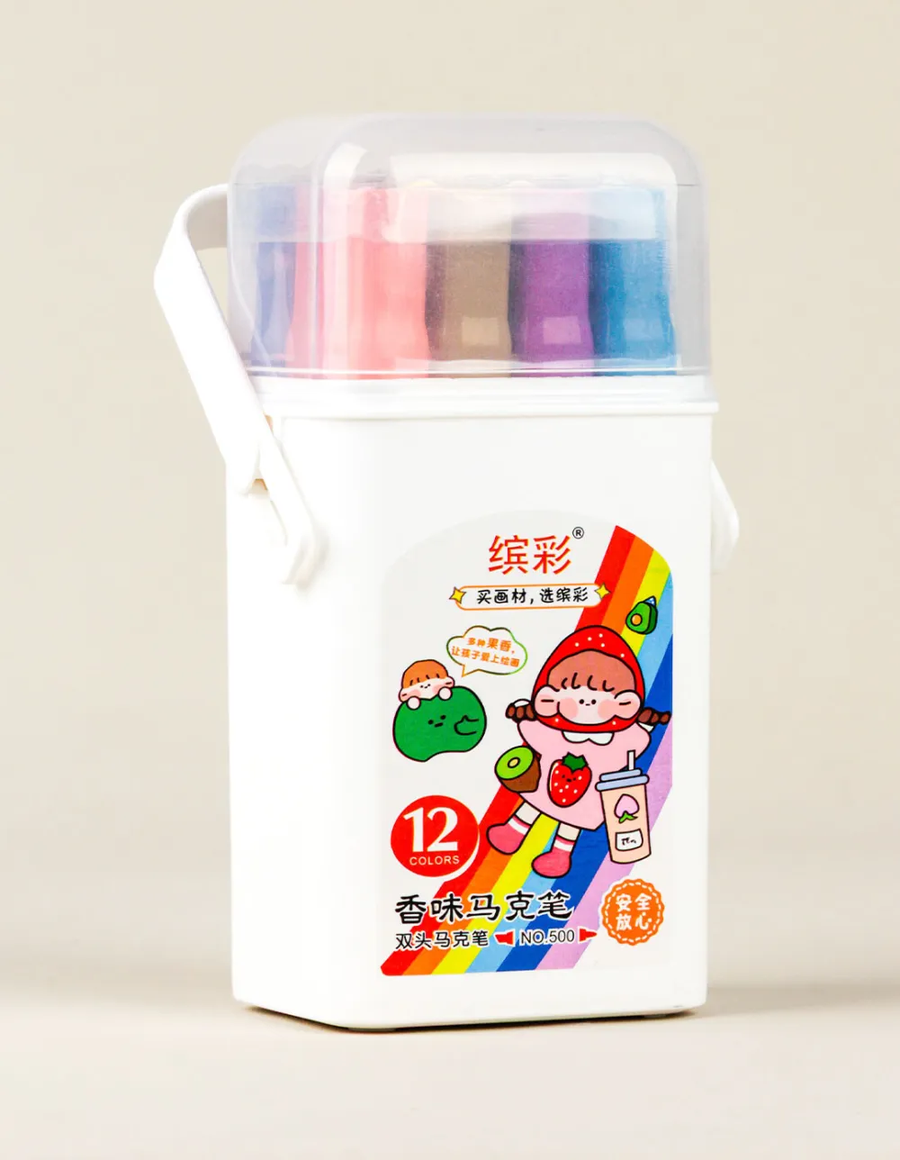 Marcadores En Caja doble Punta x12