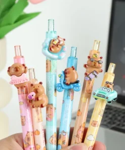 Lapicera retractil Capybara x2