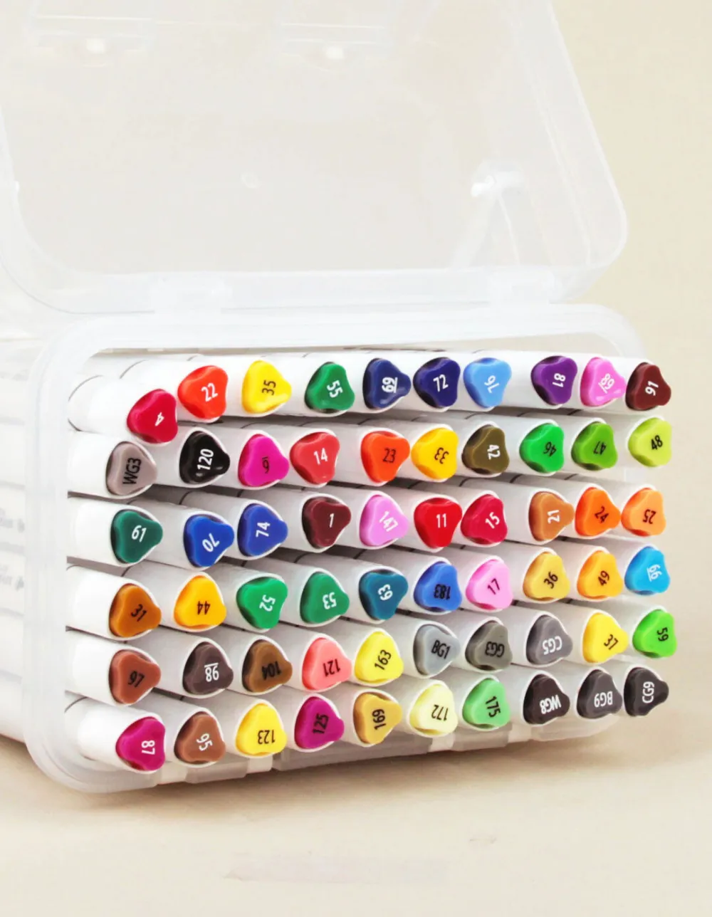 Marcadores Triangulares Doble Punta x60 - Imagen 2