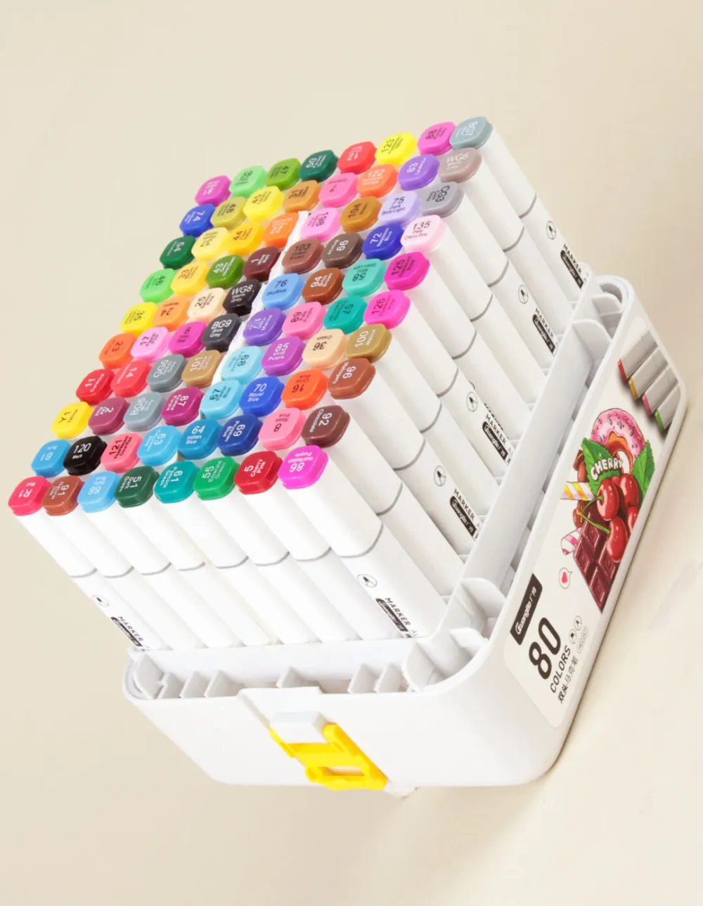 Marcadores Cherry Doble Punta x80 - Imagen 2