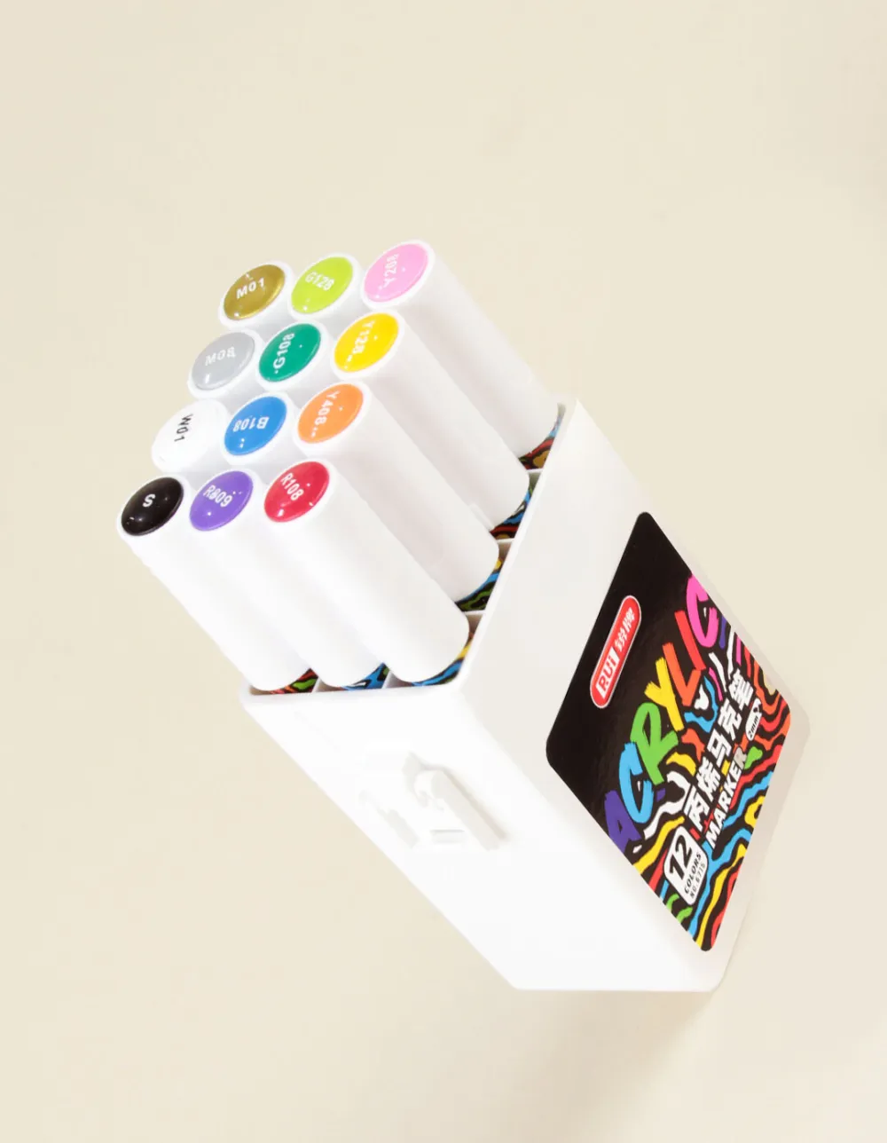 Marcadores Acrilicos x12 En Caja - Imagen 2