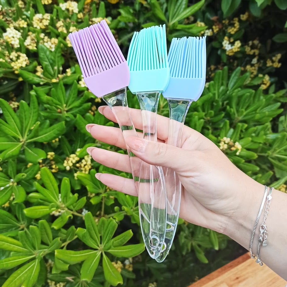 Pinceles de Silicona pasteles Pack x3