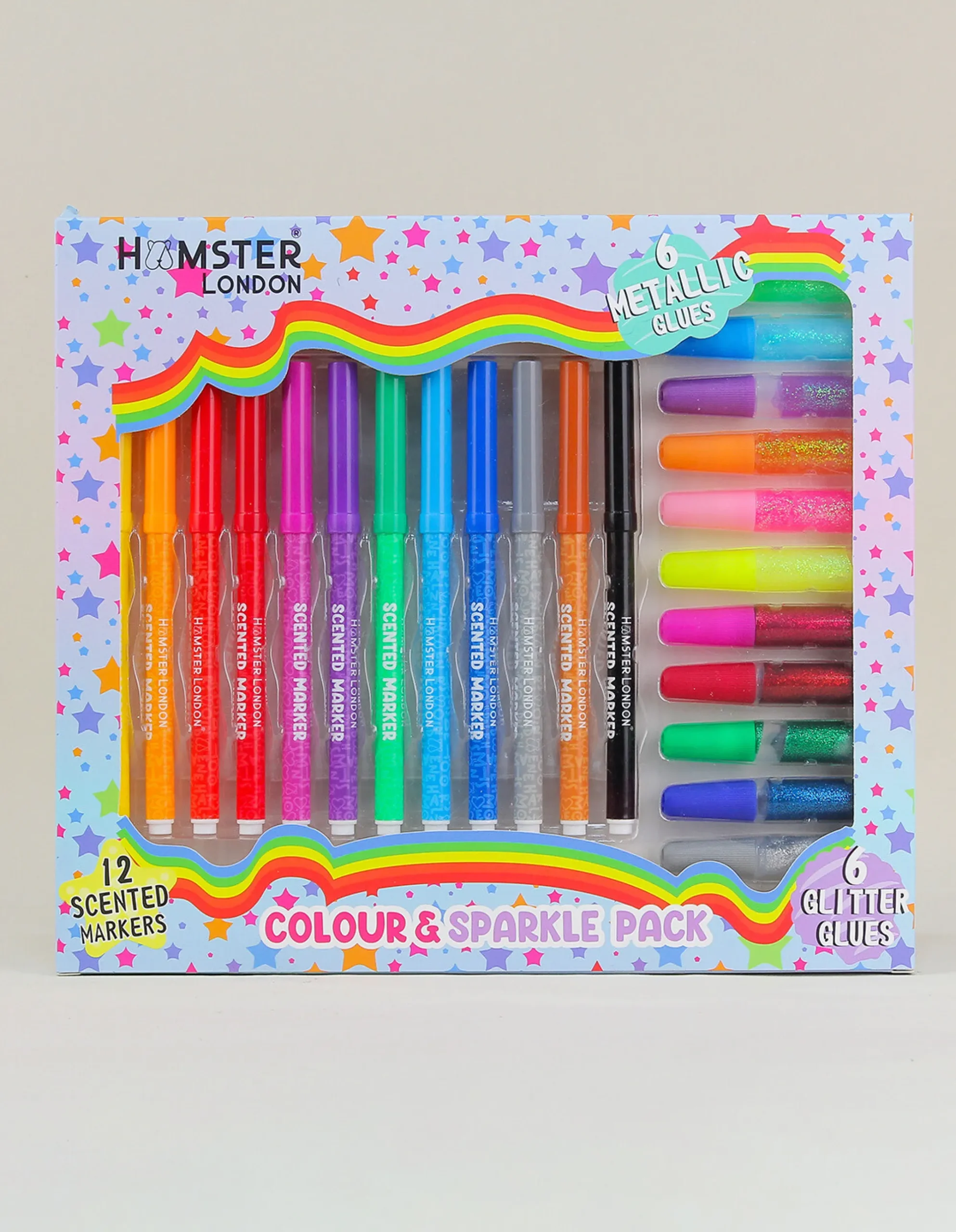 Set Utiles - Fibras x12 + Plásticolas