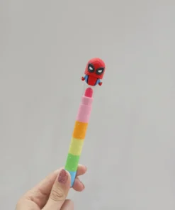 Crayones encastrables SuperHeroes