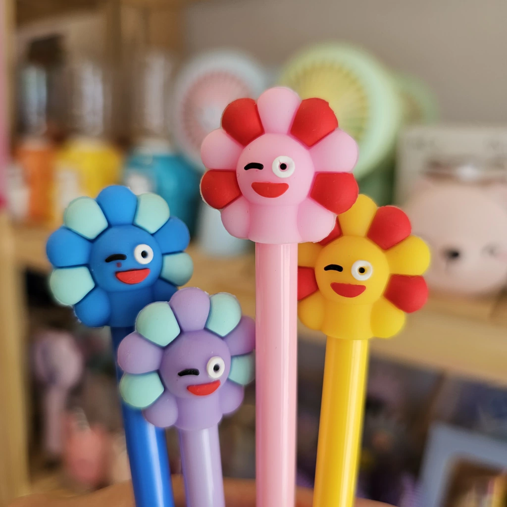 Lapicera Girasol Colores x6