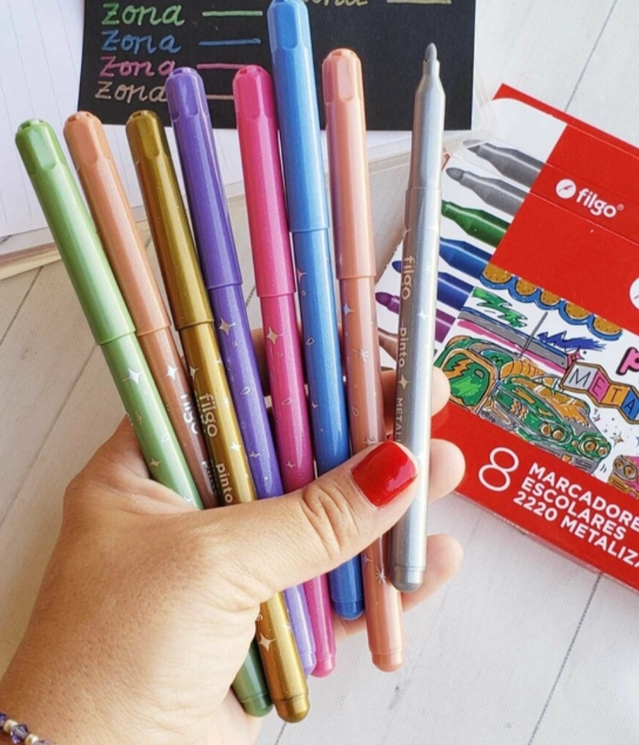 Marcadores Filgo Metalizados x8