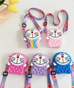Carterita Silicona  Pop It- Doraemon