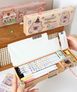 Cartuchera Organizadora + Sacapunta - Cute Capybara - Imagen 4