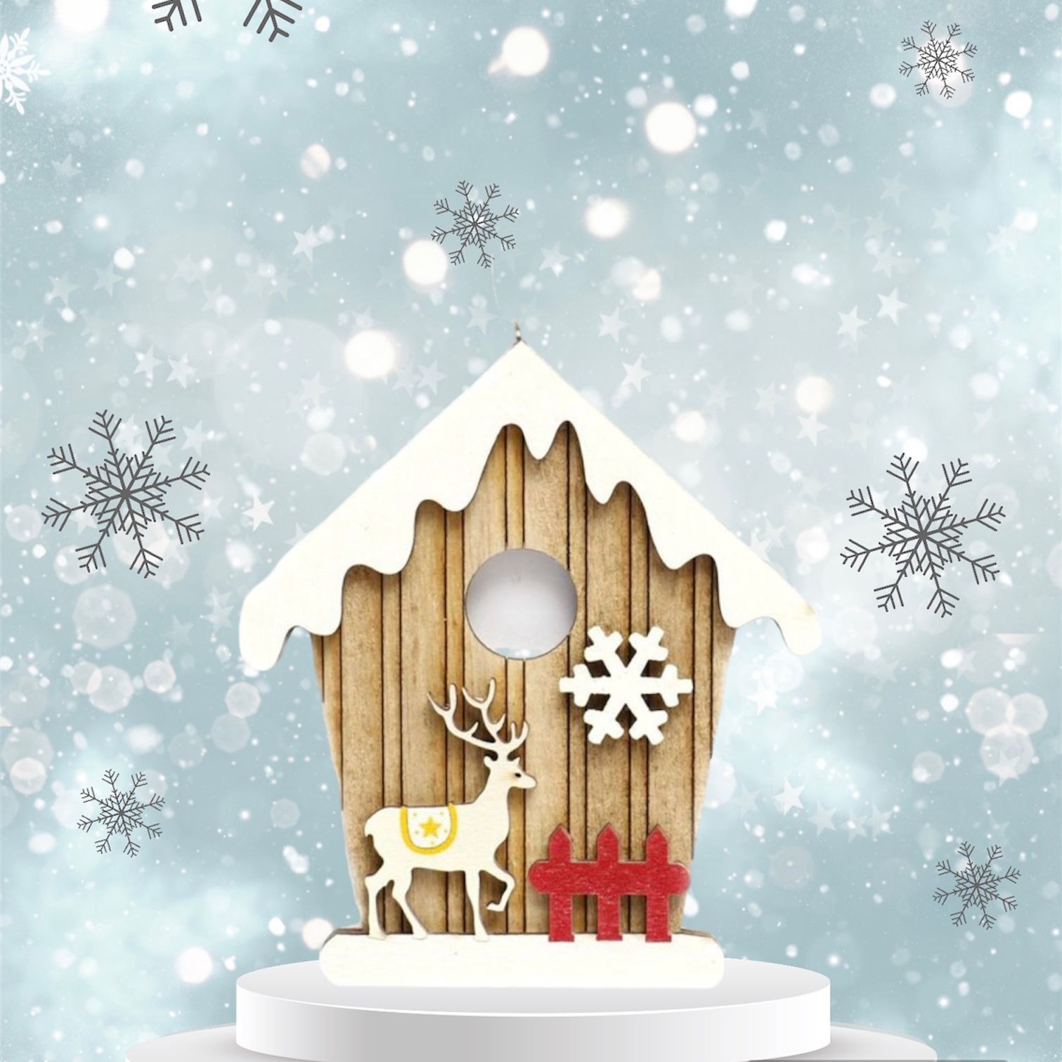 Adorno Cabaña - Navidad - Imagen 2