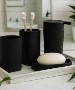 Set de Baño 4 piezas - Negro