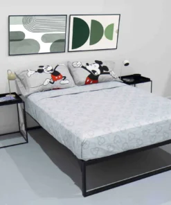 Alternative view of Juego de Sábanas Piñata QUEEN - Mickey GREY