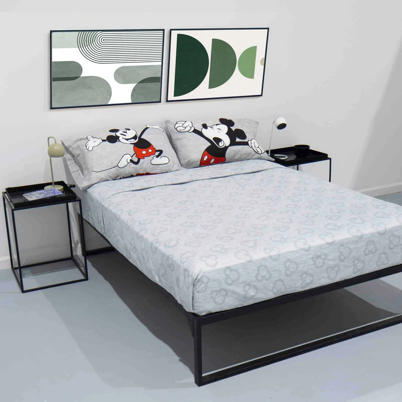 Juego de Sábanas Piñata QUEEN - Mickey GREY - Imagen 2