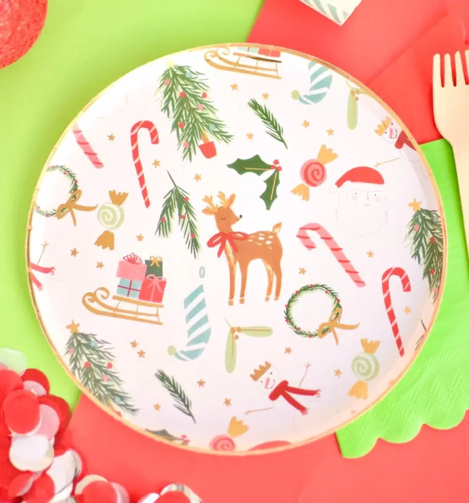 Platos Chrismas - Golden - Imagen 5