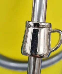 Bombilla con dije Mate