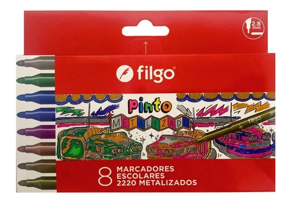 Marcadores Filgo Metalizados x8 - Imagen 3