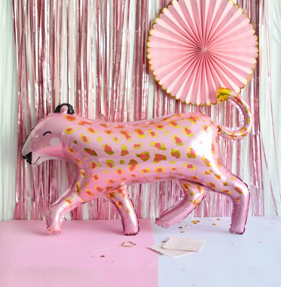 Globo Leopardo gold x5