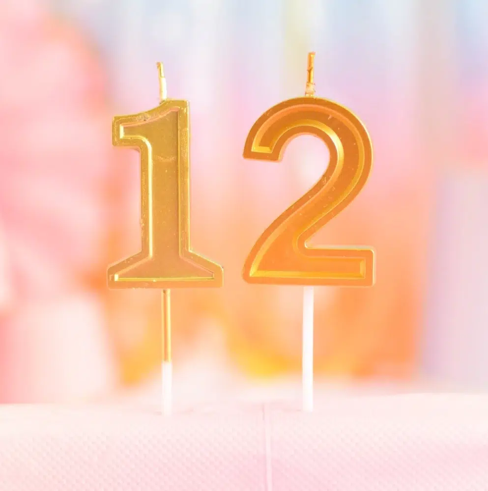 Velas Golden Stripe - Numero