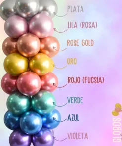 Alternative view of 5 Globos Chrome 12"