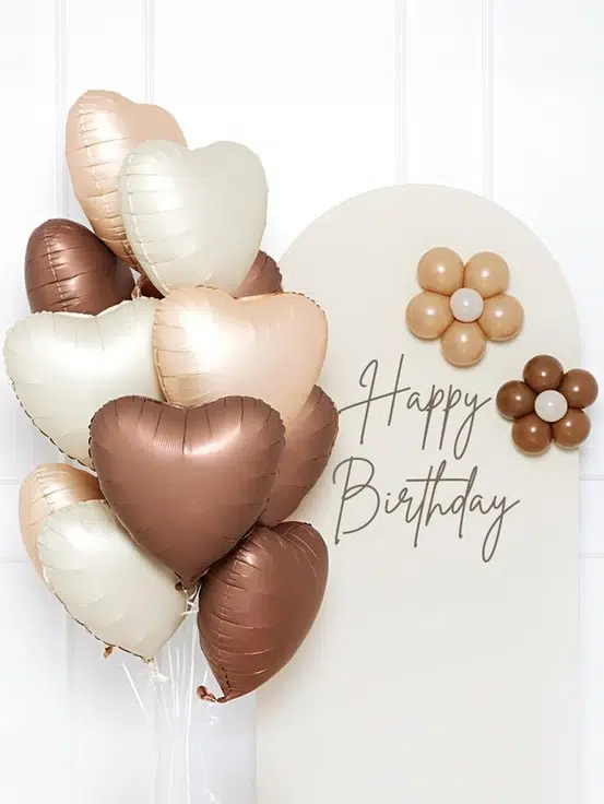 Globo Corazon Neutro x5 - 18 "