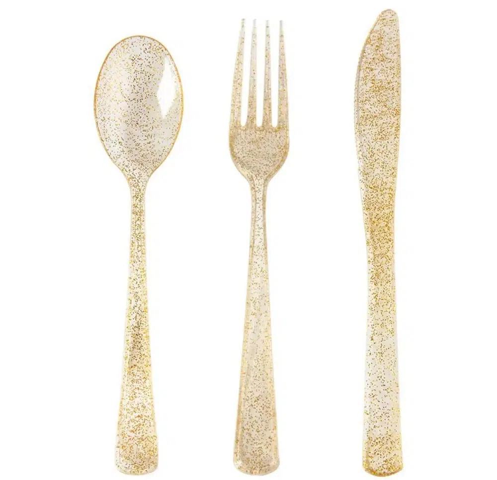 Cubiertos Glitter x12un - Imagen 3