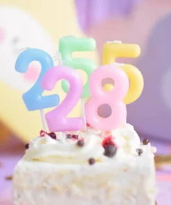 Velas Números - Lila Pastel