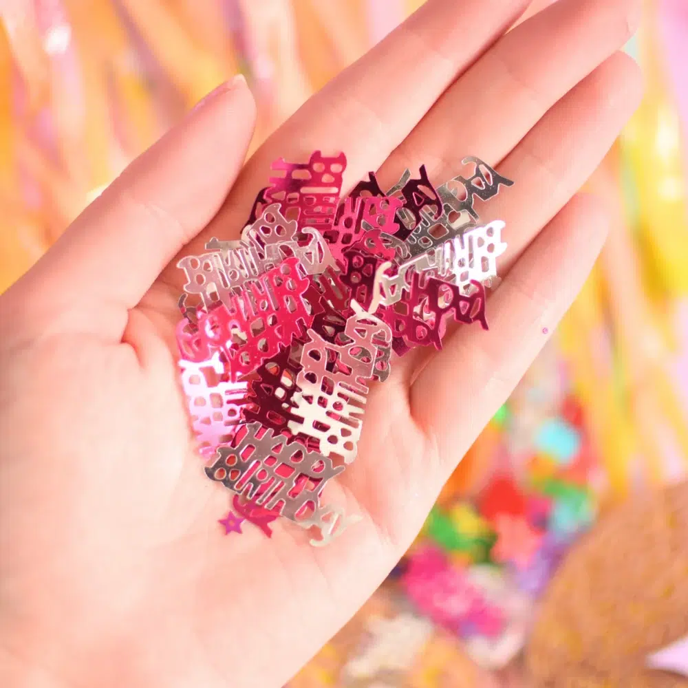 Confetti con formas Happy Birthday - Imagen 2