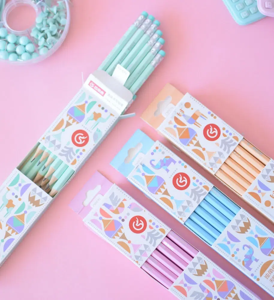 Lapices Negros con Goma x12