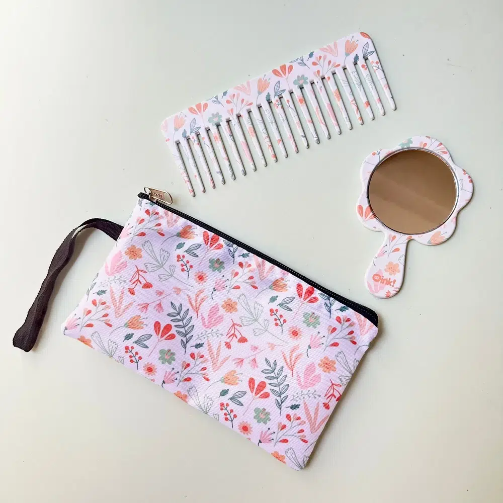 Kit Peine y Espejo Kawaii