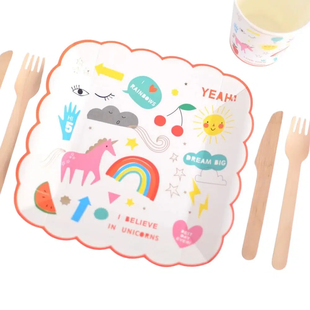 Platos Unicornio Love - Imagen 2