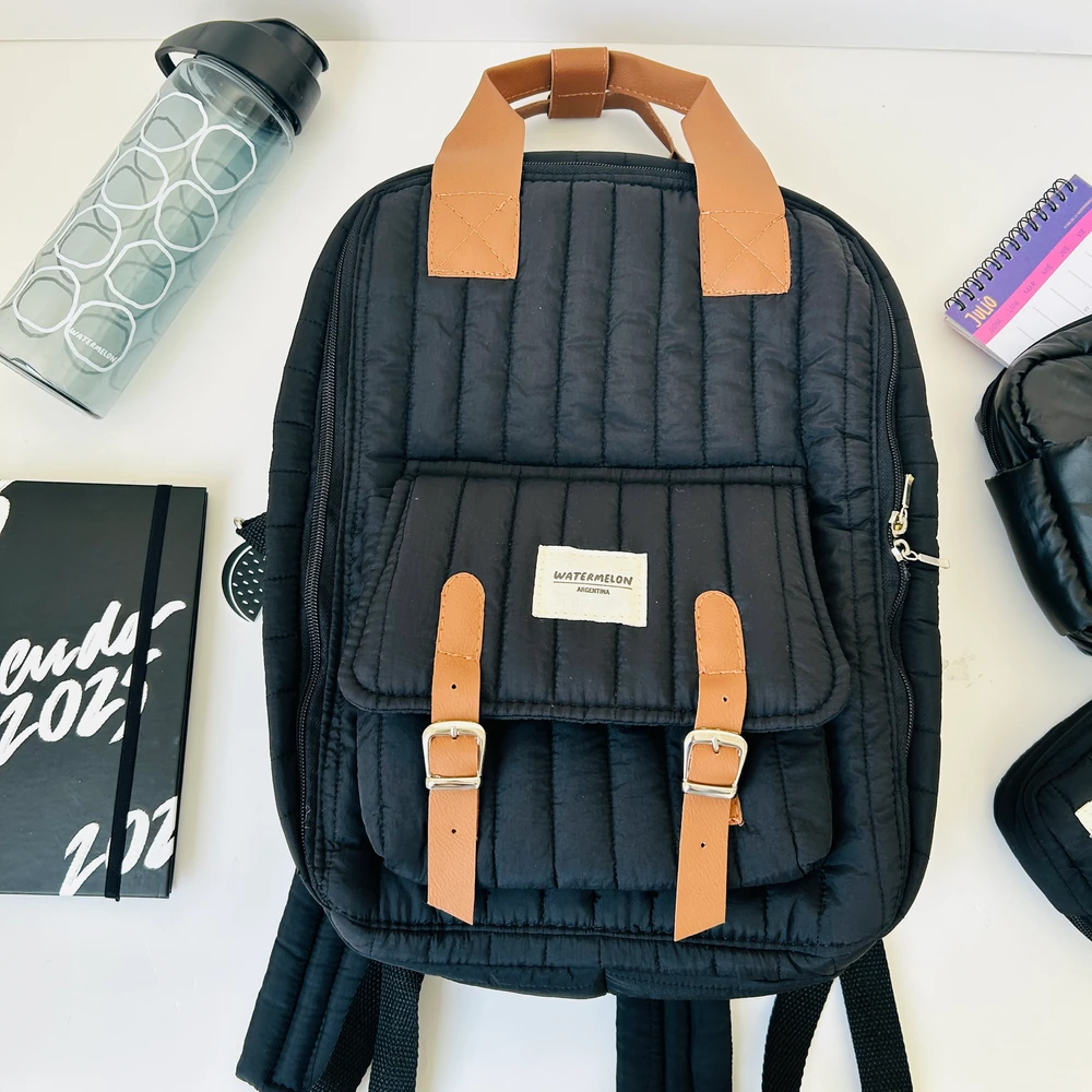 Mochila Matelasse - Negro