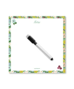 Pizarra Cuadrada - Flores notas
