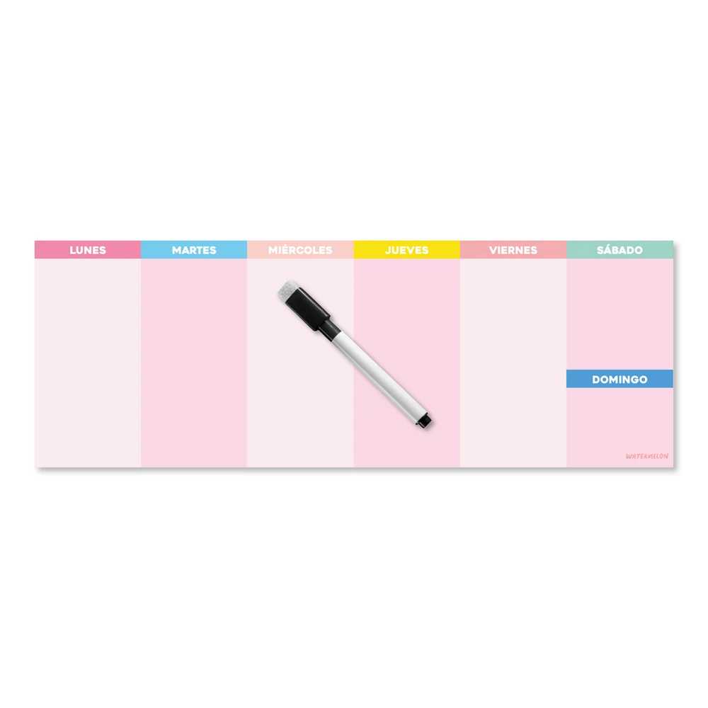 Pizarra Semanal - Pink
