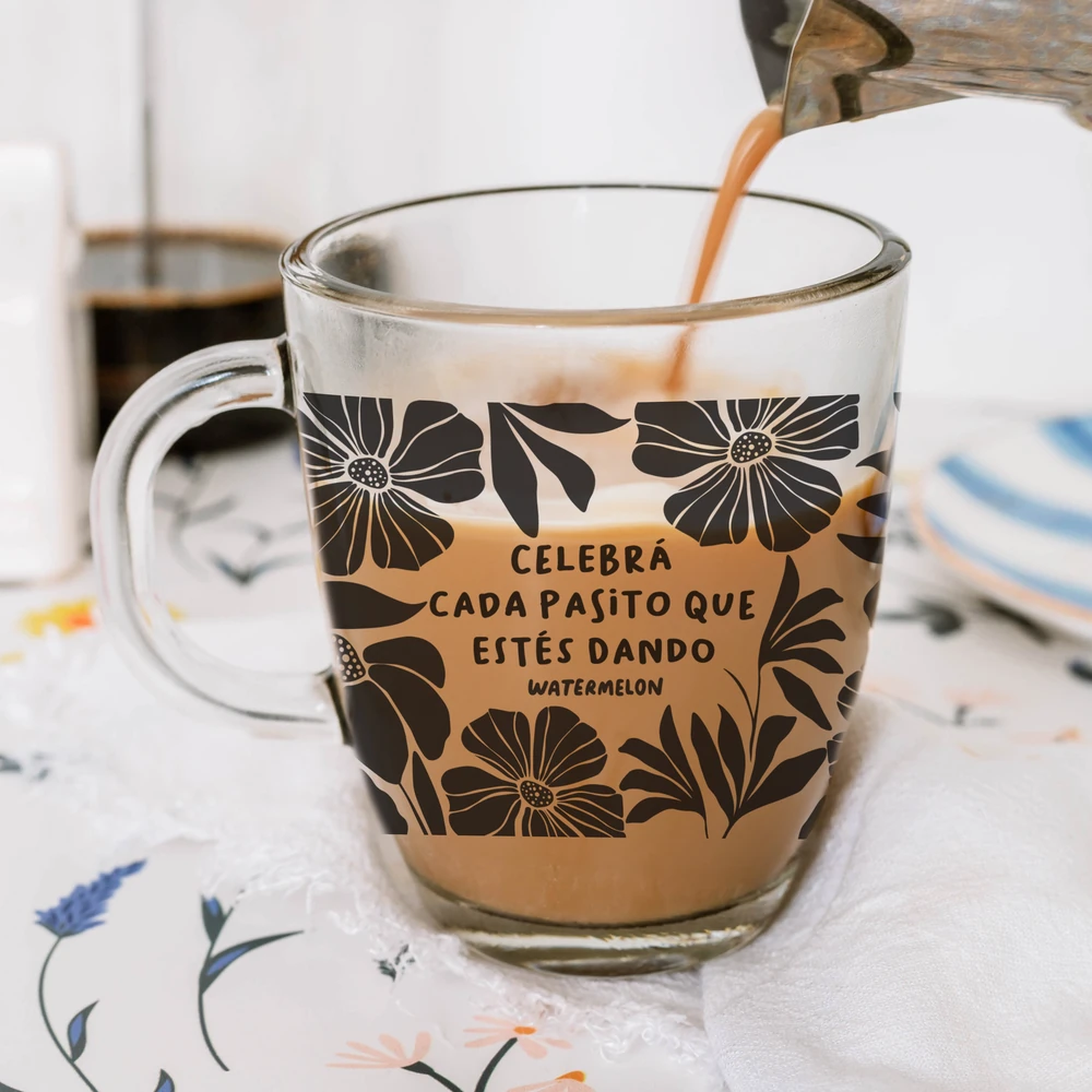 Taza Vidrio - Cada Pasito