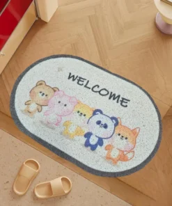 Alfombra ovalada animalitos - WELCOME